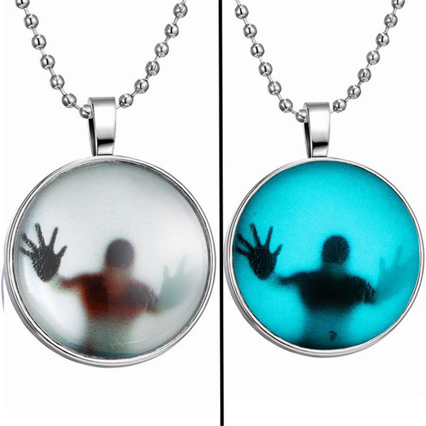 2016 Fashion Cabochon Glow in the Dark Steampunk Jewelry  Necklace