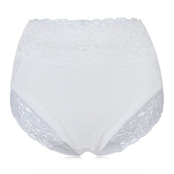 Fashion Women Underwear Briefs Sexy Women's High Waist Panties Lace Modal Embroidery Seamless Lingerie 15 Colors