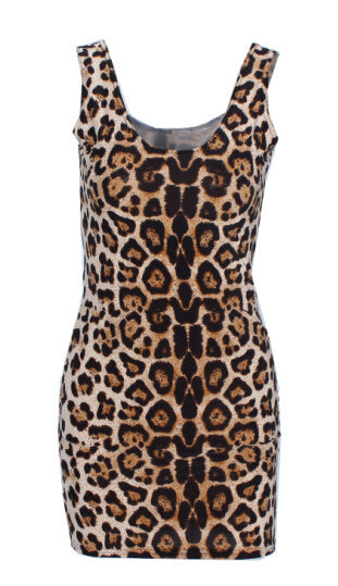 EAST KNITTING 2017 Women summer dress X-193 neon Leopard striped print women fashion dresses punk bodycon brand dress