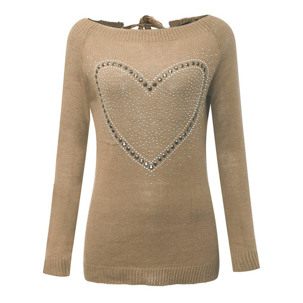 ZANZEA 2017 Autumn Winter Sexy Women Sweaters Small Hollow Halter Sweet Jumpers Casual Pullover Knit Tops Size S-3XL Pull Femme