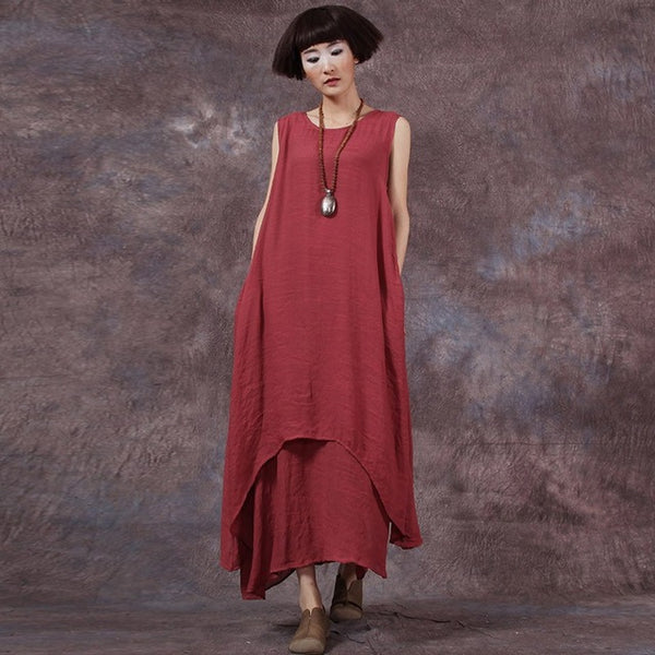 Hot Sale ZANZEA Fashion Summer Dress 2017 Women Casual Loose Cotton Linen Dress Long Dresses Solid Vestidos Plus Size S-5XL