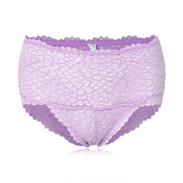 Women High Waist Bamboo Fiber Underwear Briefs Sexy Slim Underwear Panties Thong Lace Hollow Out Ladies Panties Seamless Briefs