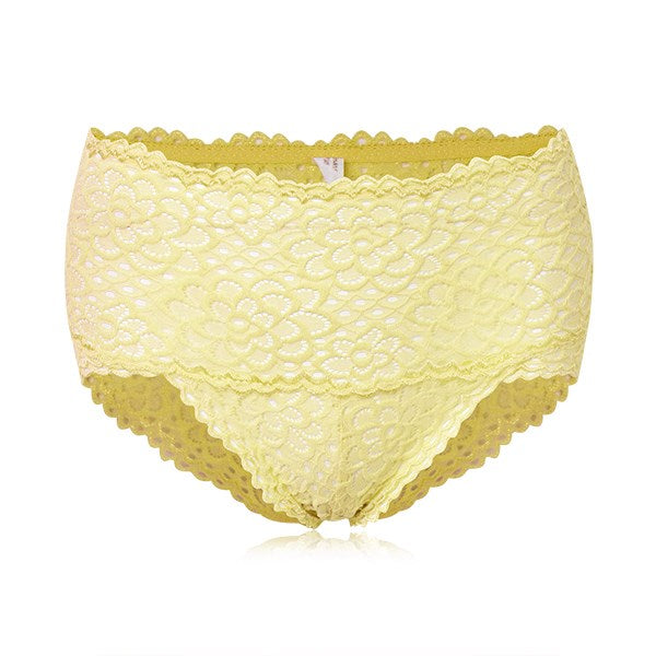 Women High Waist Bamboo Fiber Underwear Briefs Sexy Slim Underwear Panties Thong Lace Hollow Out Ladies Panties Seamless Briefs