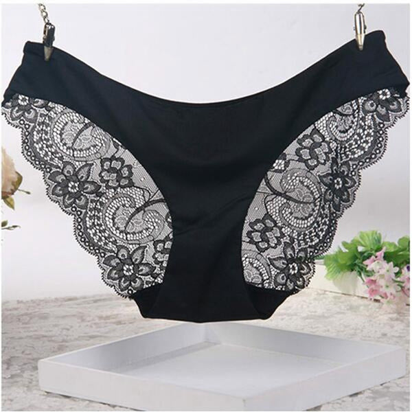 6 Colors 2017 Sexy Women Temptation Ultra-thin Underwear Low Waist Lace Briefs Panties Seamless Transparent Breathable Lingerie