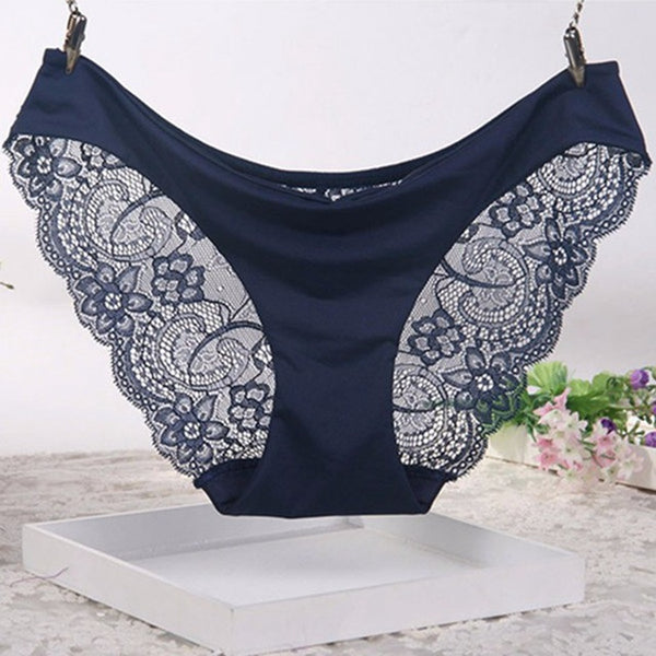 6 Colors 2017 Sexy Women Temptation Ultra-thin Underwear Low Waist Lace Briefs Panties Seamless Transparent Breathable Lingerie