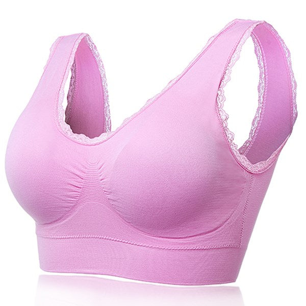 Women Lace Wire Free Thin Bra 2017 New Arrival Full Cup Seamless Breathable Vest Brassiere Push Up Underwear