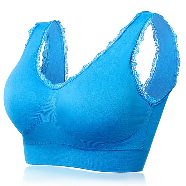 Women Lace Wire Free Thin Bra 2017 New Arrival Full Cup Seamless Breathable Vest Brassiere Push Up Underwear