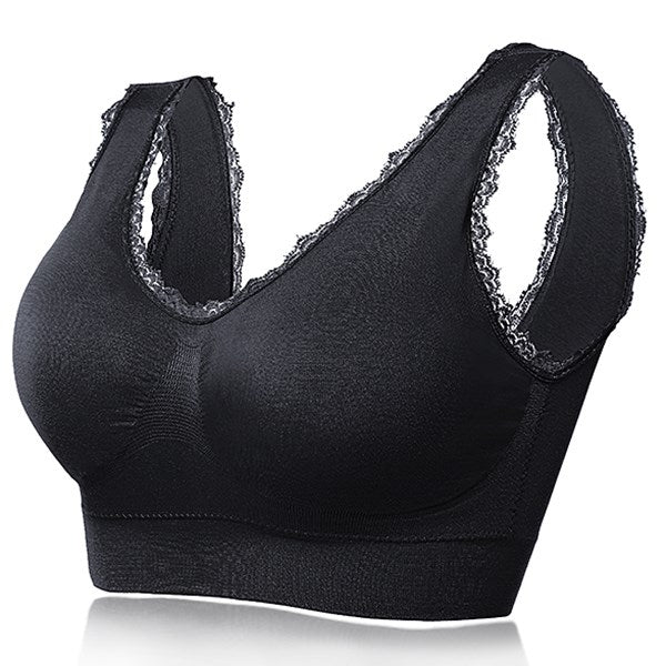 Women Lace Wire Free Thin Bra 2017 New Arrival Full Cup Seamless Breathable Vest Brassiere Push Up Underwear