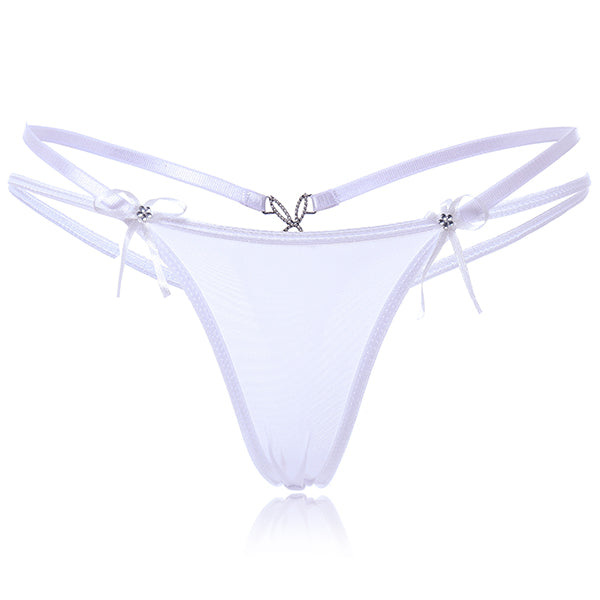 Hot Sale Sexy Women T-Back Underwear Low Waist Briefs Seamless Thong V-string Panties For Women Lingerie Solid Color