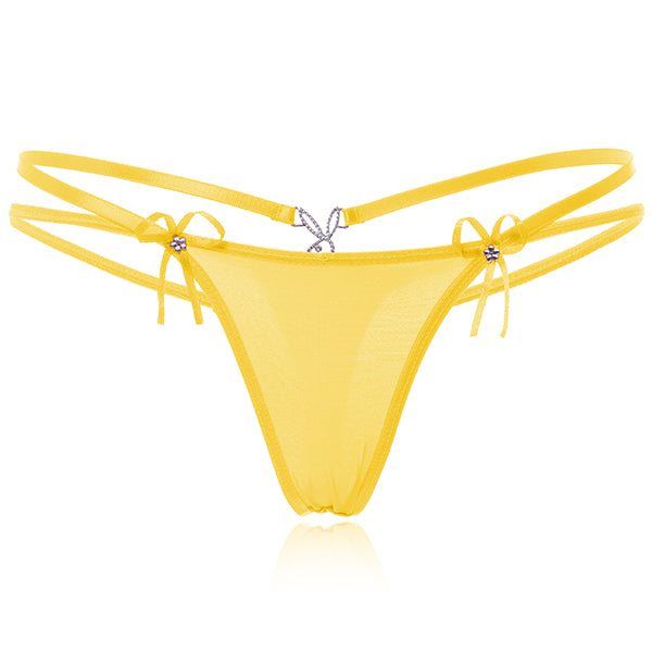 Hot Sale Sexy Women T-Back Underwear Low Waist Briefs Seamless Thong V-string Panties For Women Lingerie Solid Color