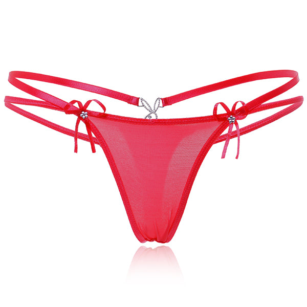 Hot Sale Sexy Women T-Back Underwear Low Waist Briefs Seamless Thong V-string Panties For Women Lingerie Solid Color