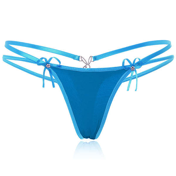 Hot Sale Sexy Women T-Back Underwear Low Waist Briefs Seamless Thong V-string Panties For Women Lingerie Solid Color