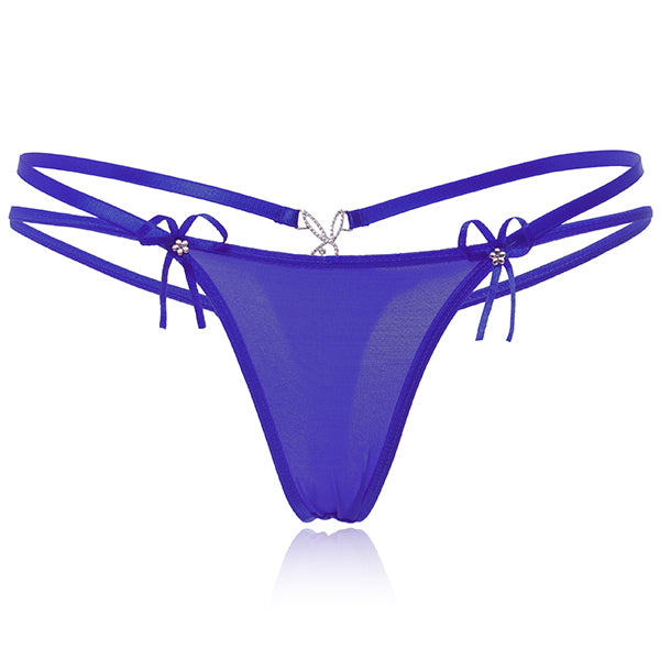 Hot Sale Sexy Women T-Back Underwear Low Waist Briefs Seamless Thong V-string Panties For Women Lingerie Solid Color
