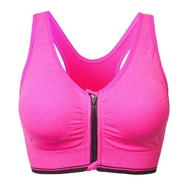 New Women Wireless Shockproof Bra Explosion Hit Underwear Front Zipper Seamless Full Cup Bralette Breathable Vest Bra
