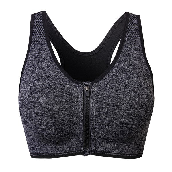 New Women Wireless Shockproof Bra Explosion Hit Underwear Front Zipper Seamless Full Cup Bralette Breathable Vest Bra