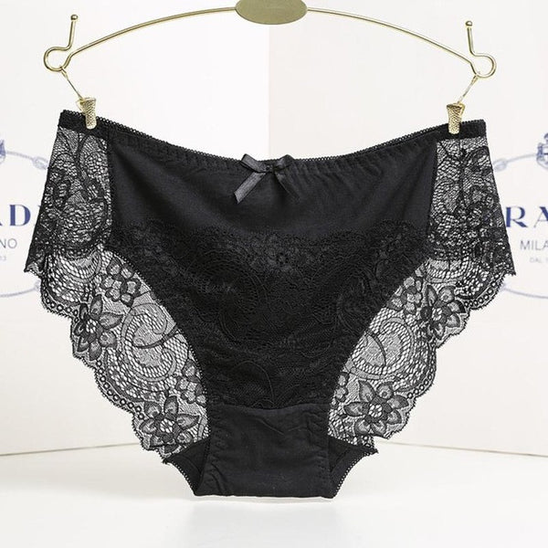 JECKSION Women Lace Panties 2016 Fashion Patchwork Laidies Seamless Cotton Panty Hollow briefs Underwear #LSW