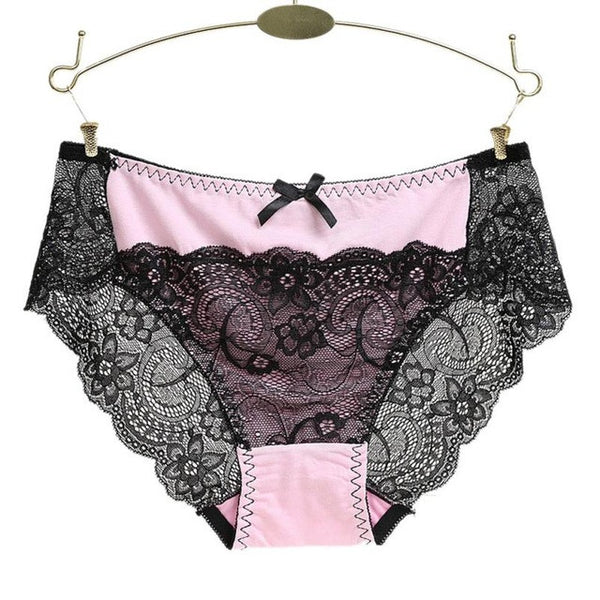 JECKSION Women Lace Panties 2016 Fashion Patchwork Laidies Seamless Cotton Panty Hollow briefs Underwear #LSW