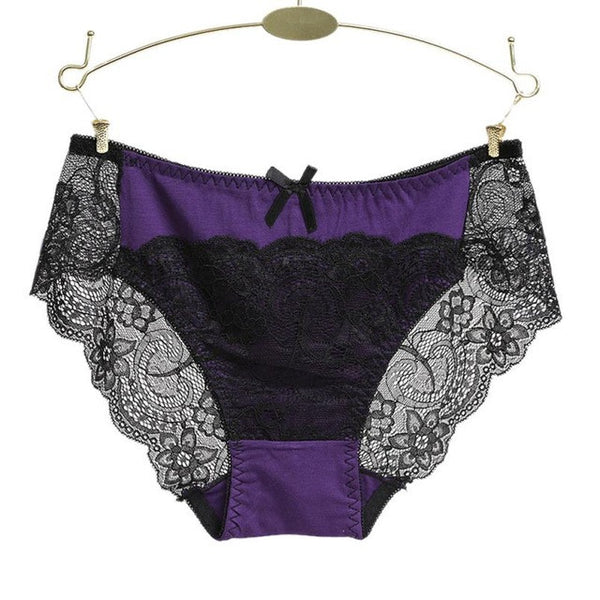 JECKSION Women Lace Panties 2016 Fashion Patchwork Laidies Seamless Cotton Panty Hollow briefs Underwear #LSW