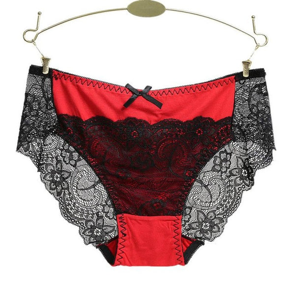JECKSION Women Lace Panties 2016 Fashion Patchwork Laidies Seamless Cotton Panty Hollow briefs Underwear #LSW