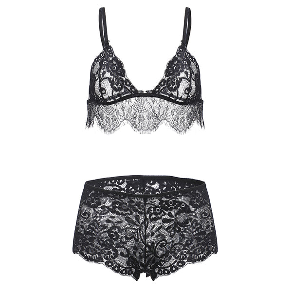 2017 Summer Women Sexy Bras Sets Solid Unlined Wireless Backless Strapless Lingerie Ladies Lace Intimates Adjusted Tops Briefs