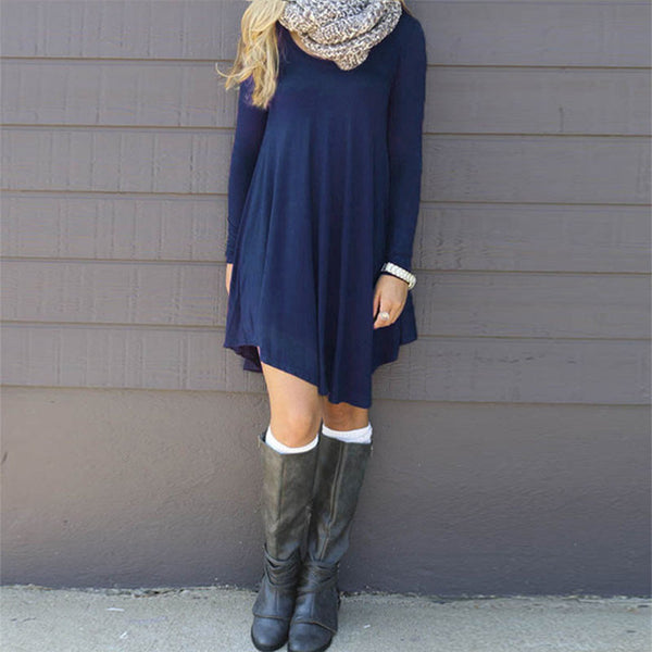 Fashion Black Summer Women Dresses Big Sizes NEW 2017  Women Clothing Short Dress Casual Loose Dress