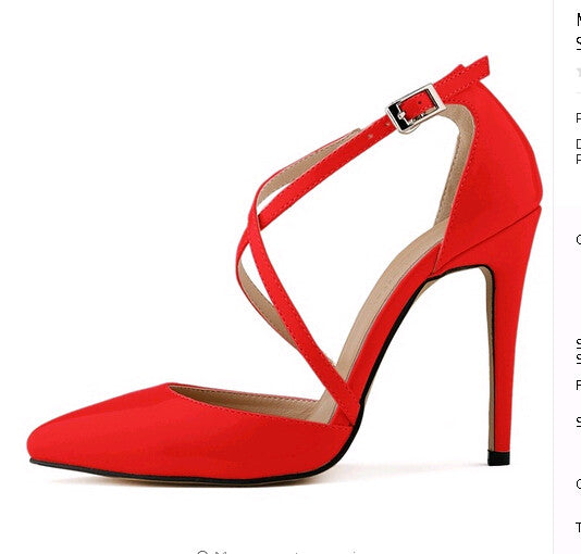 Merkmak Clearance Women Sexy Shoes Stylish 11CM Thin High Heels Pumps Transparent Wedding Party Office Women Shoes Super Cheap!