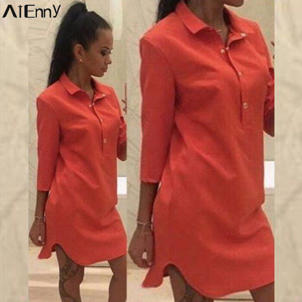 2017 Fashion Shirt Dress Women Summer Vestidos De Festa Lapal Long Sleeve Dress Sashes Mini Short Casual Dress Long Soild Shirts