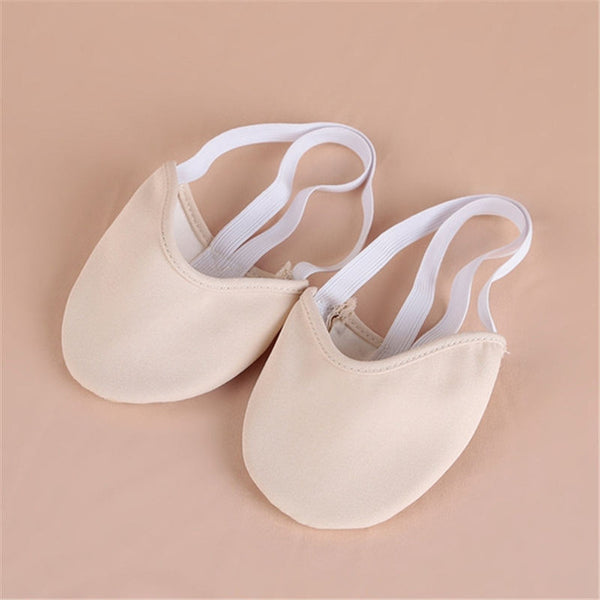 Hot Sale Indoor Dancing Ballet Dance Shoes Two Colors Half Shoes Artistic Gymnastics Gym Fitness Shoe with Elastic Bands