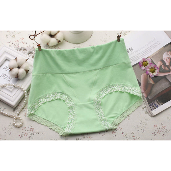 2017 Women Cotton Seamless Briefs Underwear High Waist Panties Lingerie BG L