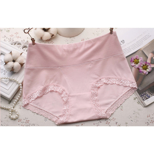 2017 Women Cotton Seamless Briefs Underwear High Waist Panties Lingerie BG L
