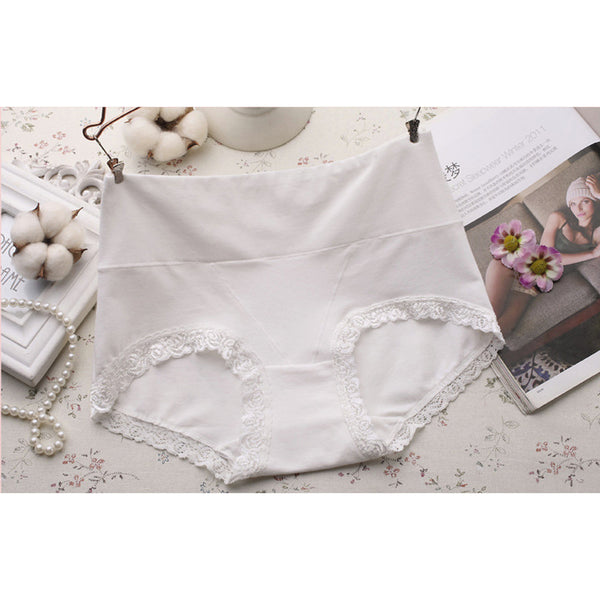 2017 Women Cotton Seamless Briefs Underwear High Waist Panties Lingerie BG L