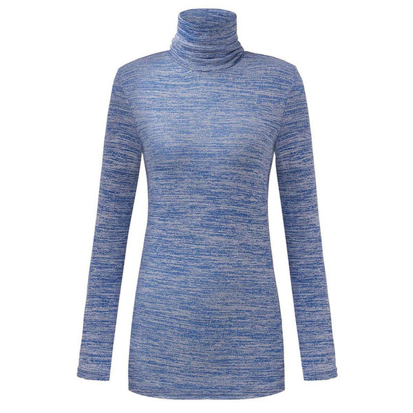 ZANZEA 2017 Fashion Women Casual Knitted Pullover Sweater High Neck Long Sleeve Slim Fit Jumper Tops Casual Blusas Plus Size 3XL
