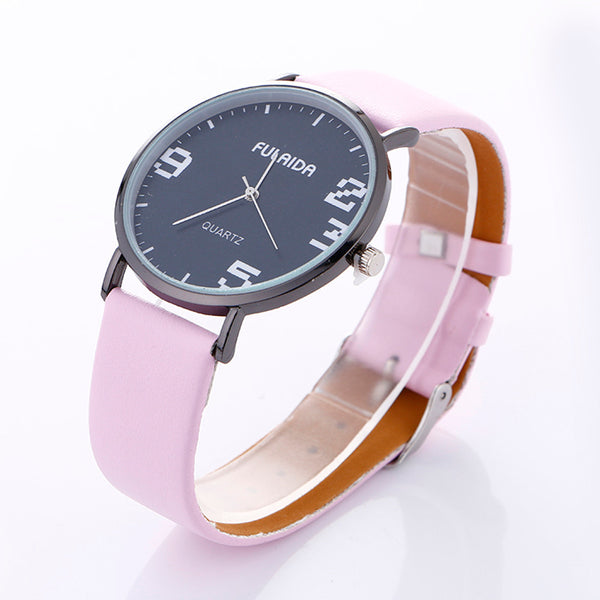Neutral Simple Fashion Leather Quartz Wrist Watch