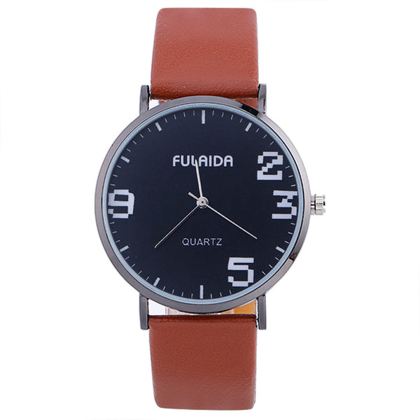 Neutral Simple Fashion Leather Quartz Wrist Watch