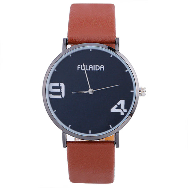 Neutral Simple Fashion Leather Quartz Wrist Watch