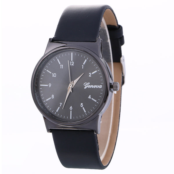 New Simple Fashion Neutral Leather Watch