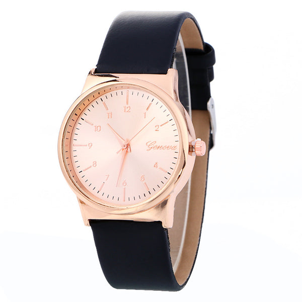 New Simple Fashion Neutral Leather Watch