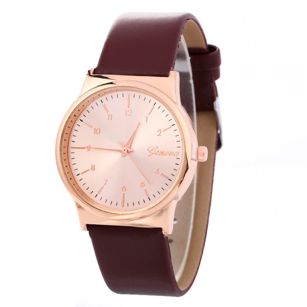 New Simple Fashion Neutral Leather Watch