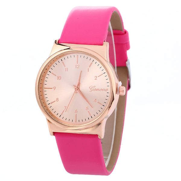 New Simple Fashion Neutral Leather Watch