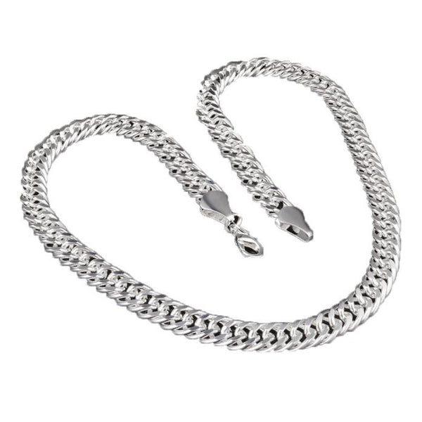 Fashion 4MM 925 Silver Chain Men Necklace