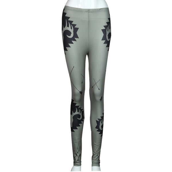 Fashion Women Skinny Printed Stretchy Pants Leggings