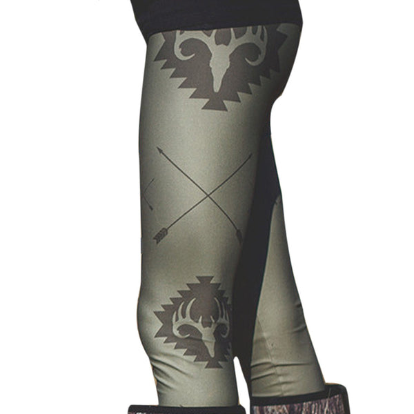 Fashion Women Skinny Printed Stretchy Pants Leggings