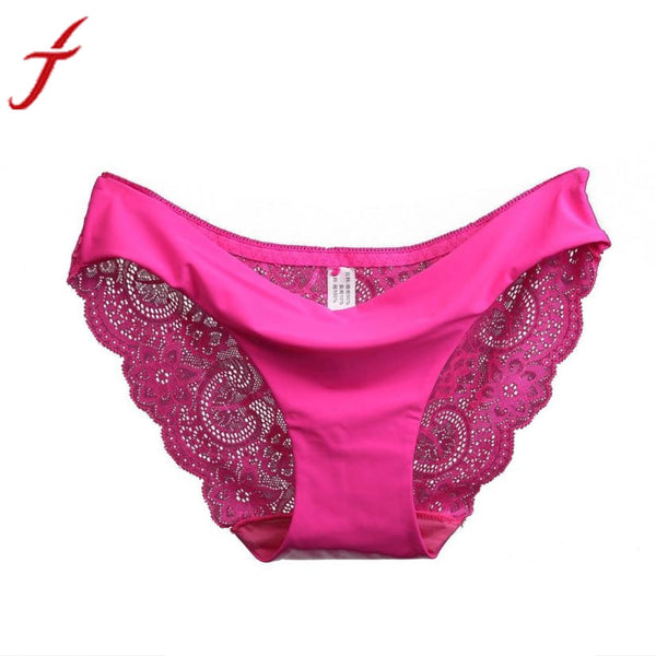 Women's Sexy Lace Panties Seamless Cotton Breathable Panty Hollow Briefs Plus Size Girl Underwear #LSIN
